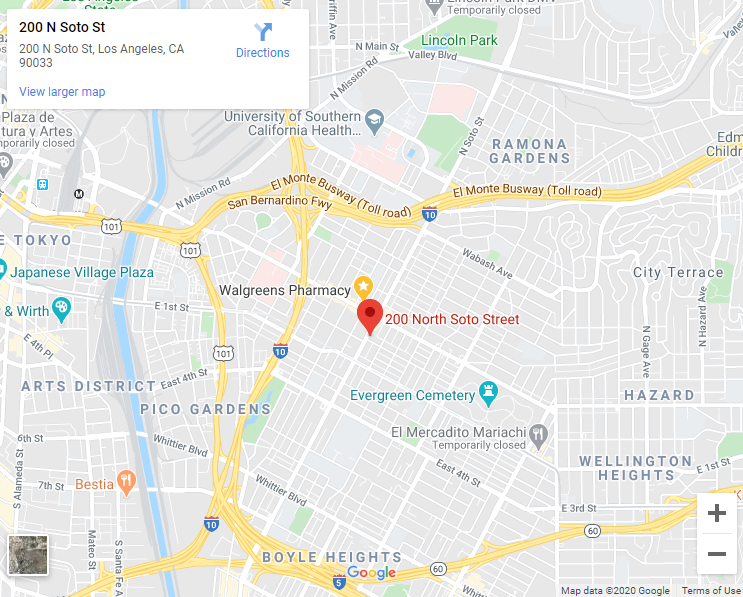 200 soto street map